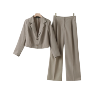 ZANZEA Elegant Blazer Suits Solid Fashion Matching Sets Long Sleeve Tops Wide Leg Pants Vintage Casual Tracksuit Work Suit 2023