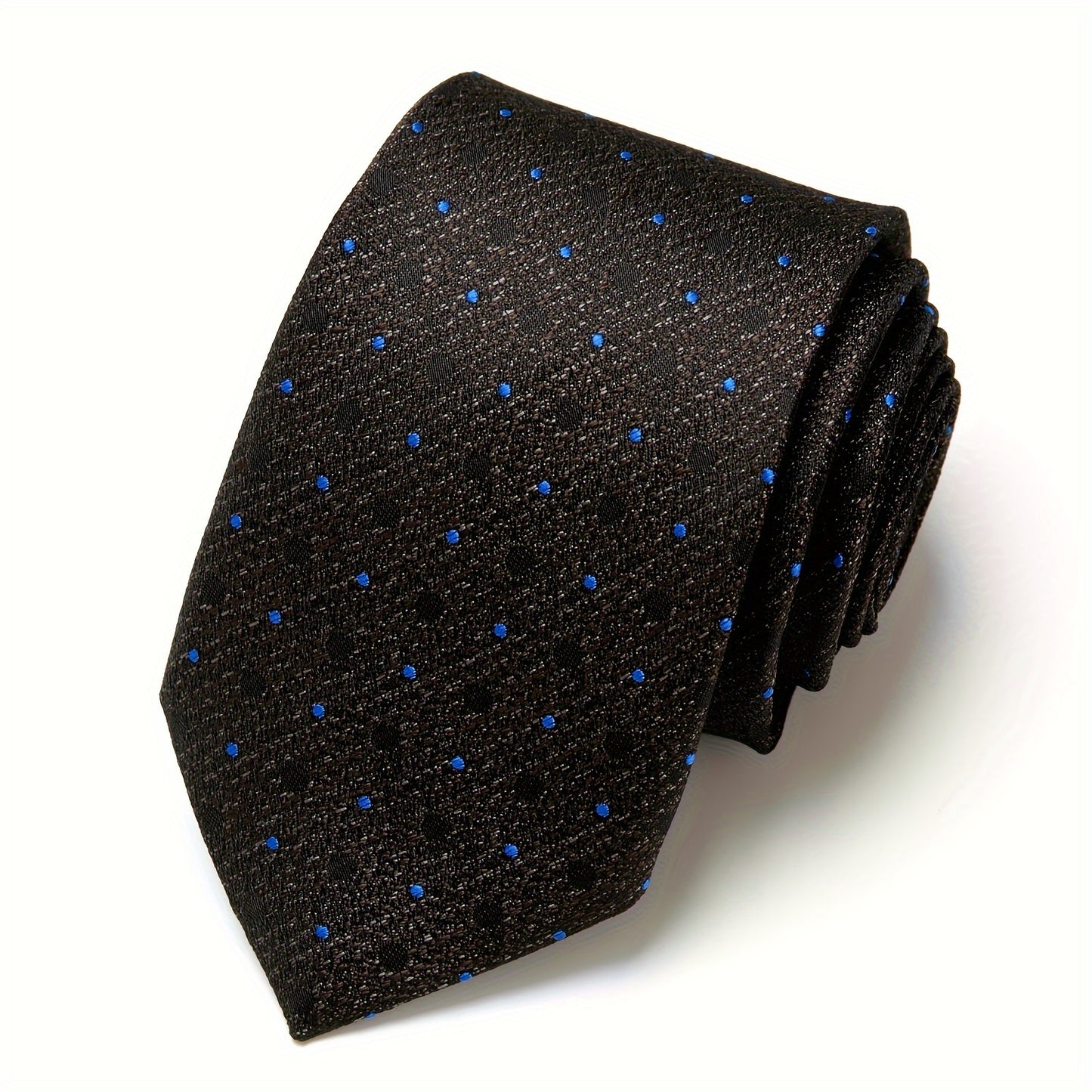 IN BLACK Men's Tie, Paisley Floral Necktie for Wedding Workplace