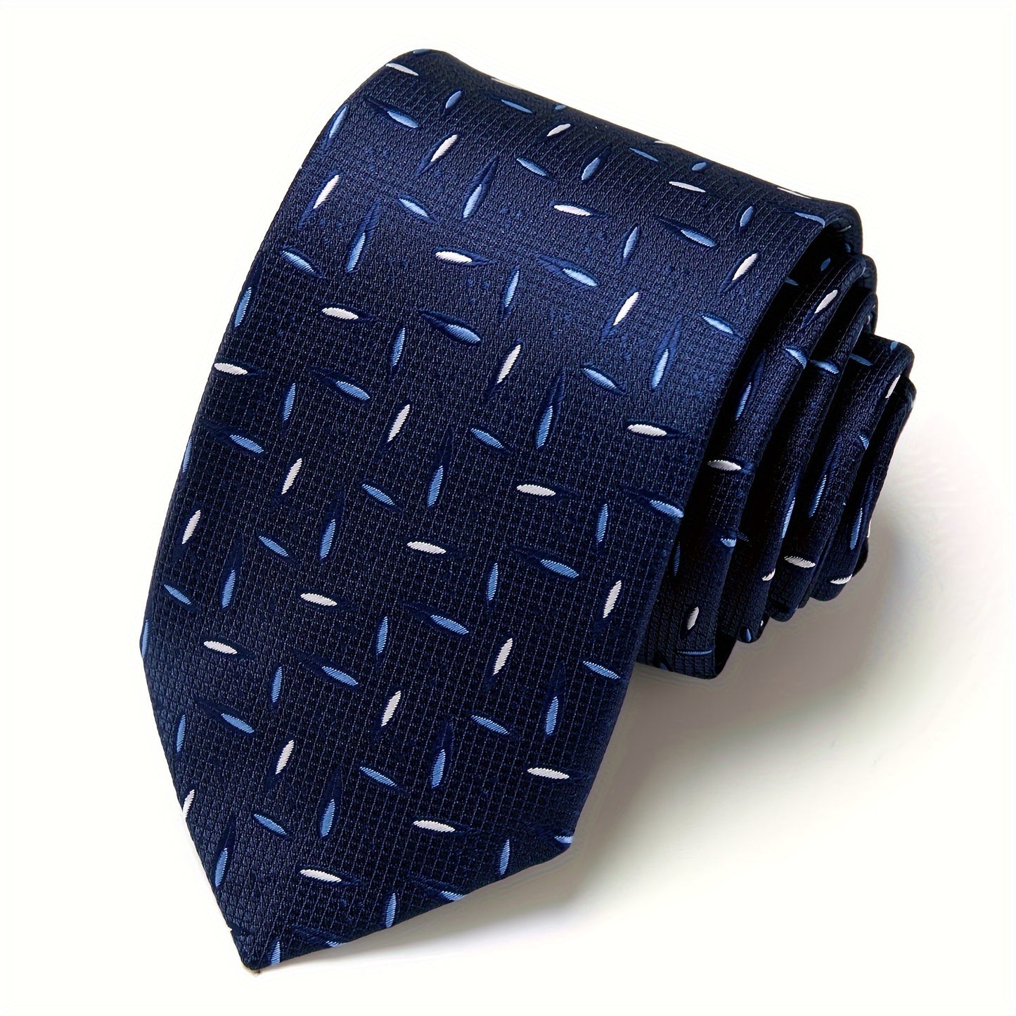 IN BLACK Men's Tie, Paisley Floral Necktie for Wedding Workplace