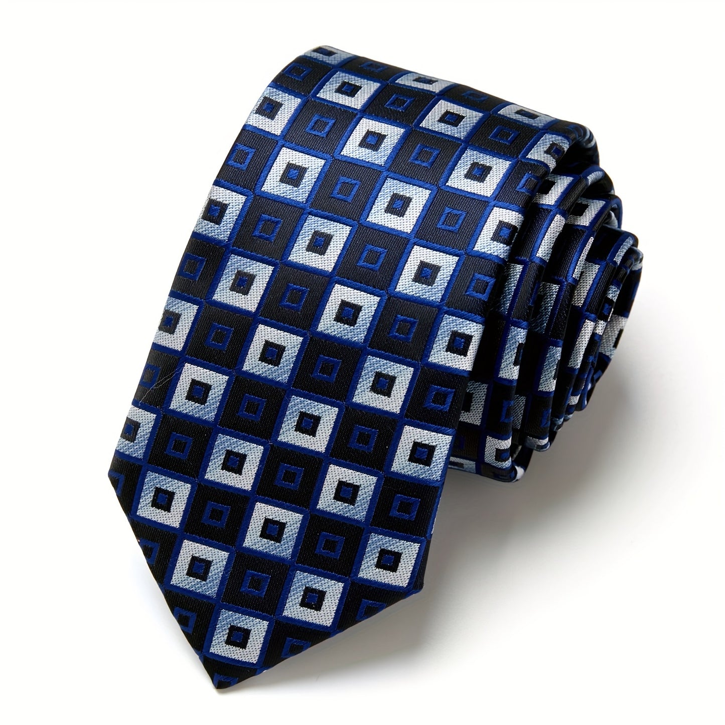 IN BLACK Men's Tie, Paisley Floral Necktie for Wedding Workplace