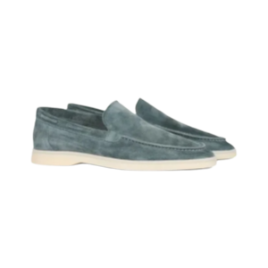Yacht Loafers Frosted Suede Slip-on Driving Flat Shoes 4 Season Walking Lazy Mules Round Toe Penny Casual Shoes Man Big Size