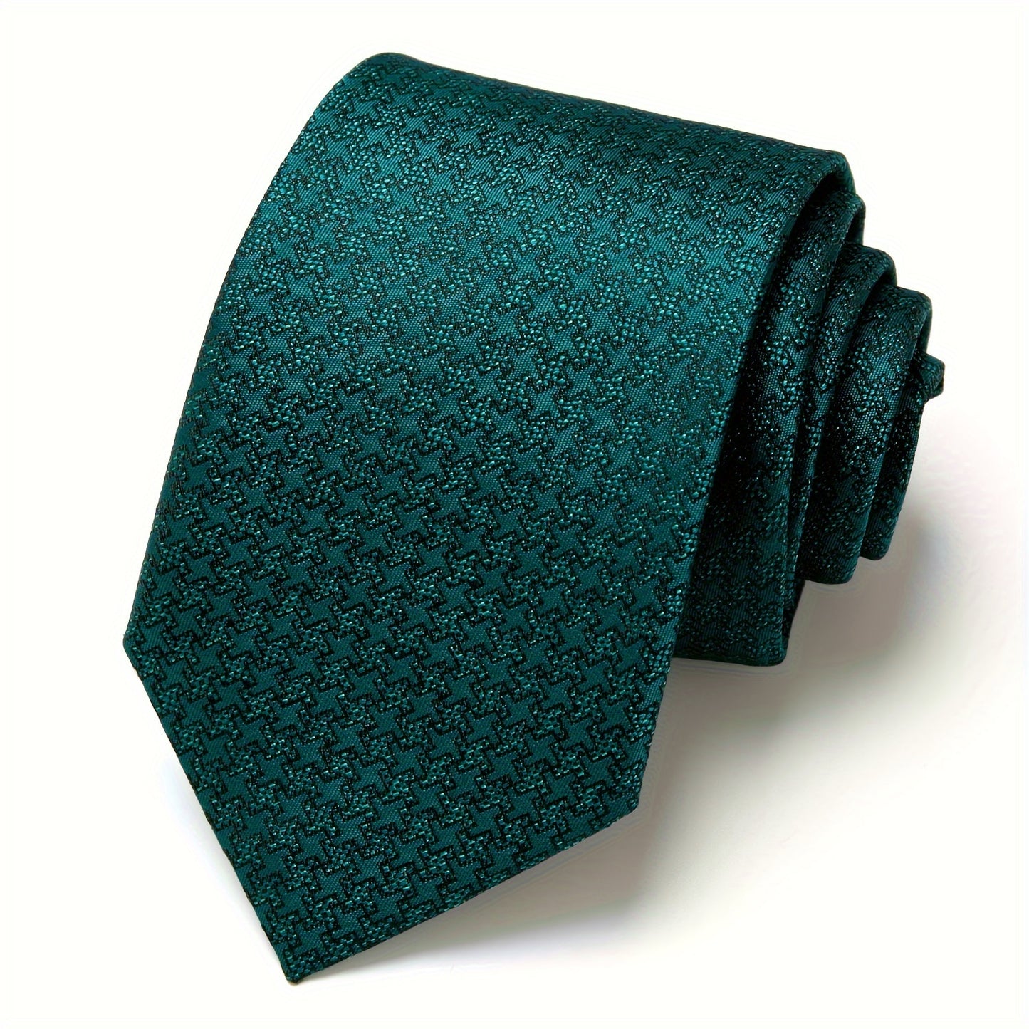 IN BLACK Men's Tie, Paisley Floral Necktie for Wedding Workplace