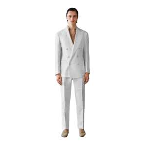 High Quality Men's Suit 2 Piece Blazer Pants Business Luxury For Wedding Men's Costumes Adult Man Costume Summer Serge Casual