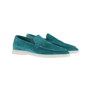 Yacht Loafers Frosted Suede Slip-on Driving Flat Shoes 4 Season Walking Lazy Mules Round Toe Penny Casual Shoes Man Big Size